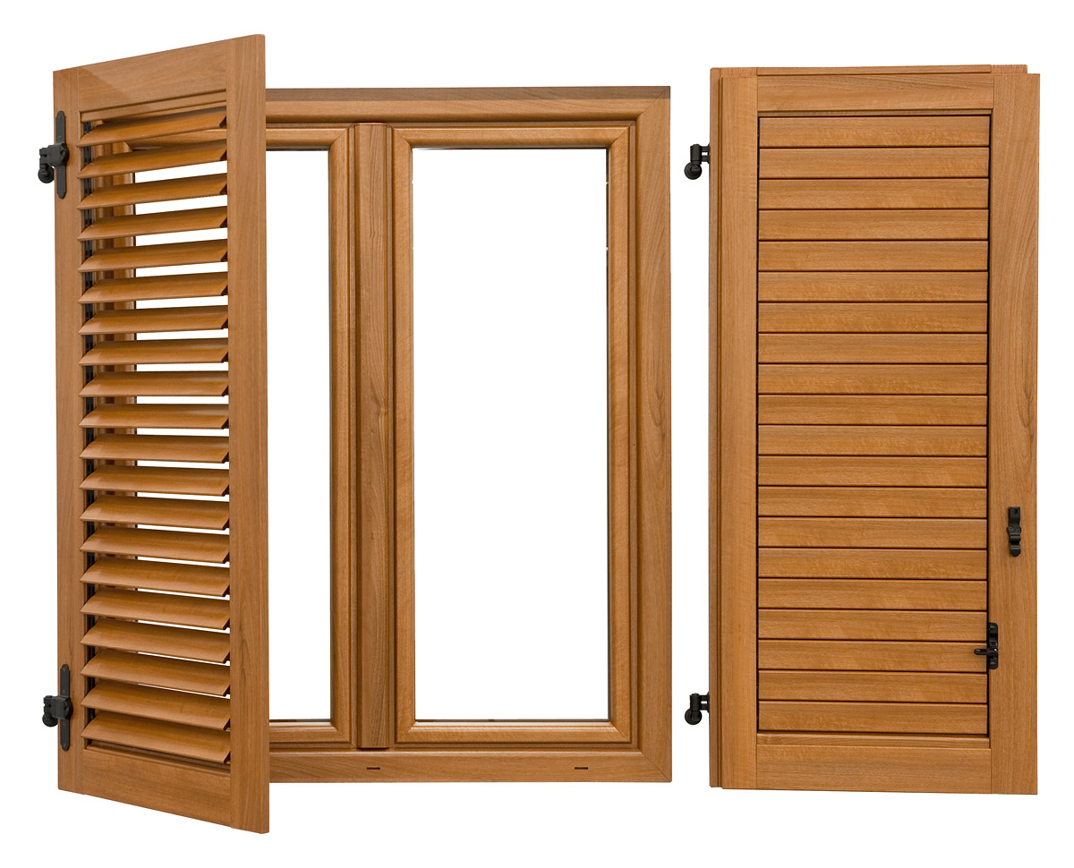 Finestre in alluminio e pvc « s.i.c. infissi Persiane in alluminio effetto legno